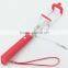 Cable Take Pole Selfie Stick Phone Extendable Wired monopod selfie stick For Android i*hone 6 Plus 5S