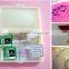 Lab blood prepared glass microscope slide