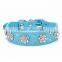 High Quality Dog Collar/ Pet Protection Collar/ Cute Dog Pet Collar/ Width Leather Crystal Diamond Dog Pet Collars For Pitbull