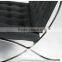 Black Leather Barcelona Chair