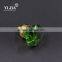 China Factory Directly Unique Octagonal Green Glass Knob For Home