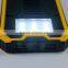 Waterproof portable 12000mah solar charger for mobile phone 5v 2a