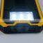 Waterproof portable 12000mah solar charger for mobile phone 5v 2a