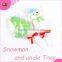 Christmas Decoration Tree / Snowman Shaped Marshmallow Lollipop