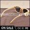 Polarized lens recycled Skateboard wooden sunglasses