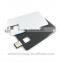 Metal Business Credit Card USB Flash Pen Drive, Silk Printing/laser Engraving Logo