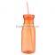 Sport Portable Travel Plastic Water Bottle With straw Cup 760ML