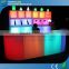 RGB Color Changing Plastic Battery Powered Lighted Luminous LED Bar Counter