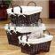 Big cheapest wicker storage basket with handle