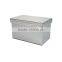 Household Set Of 3 Rectangular Faux Leahter Storage Box With Lid
