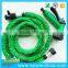 Green color quick connection expandable fabric garden hose