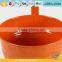 Garden Galvanized and Iron Powder Coating Orange Patio Planters Metal Hanging Pots for Plants