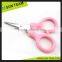 SC052 3-3/4" New cute handle baby kids scissors factory price thread nail scissor
