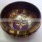 Best Selling Symbolic Colored Tibetan Healing Meditation Singing Bowl