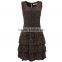 summer newest fashion latest dress designs photos with shift skirt and sleeveless