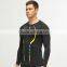 Custom men slim springy quick-dry running sport T-shirt