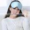 Custom made double layer solid color Plush silk eye mask, silk shading sleeping eye mask