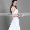 New fashionable beaded embroidery sleeveless lace wedding dress