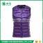 2017 New Product Pure Color Winter Windproof Warm Women Padded Down Vest