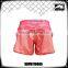 High elastic girls custom workout training shorts with inner lycra lining