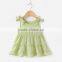 Baby Cotton Frocks Designs Bowknot New Model Girl Dress Muslim Fancy Clothing