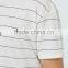 Custom Mens White off Black Stripes t Shirts 100% Cotton Summer Wear T-shirts for Man