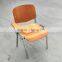 high quality Commercial school chair chrome tablet chair training writting plywood chair