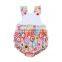 Flower Baby Ruffle Rompers Wholesale Watermelon Lemon Newborn Baby Clothes Bodysuits for Kids