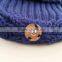Myfur China Wholesale Hot Sale Genuine Raccoon Fur Pom Poms Knit Hat Winter Cap