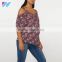 Ditsy Print Cold Shoulder Top With Tie Detailing Maternity Clothes Cheap