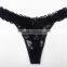 2017 sexy hot selling transparent panty with lace ladies panty brand names