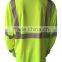 Mens long sleeve fluorescent hi vis 3M tapes USA reflective t-shirt
