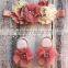 New Design Toddler Clothing Set Chiffon Headband And Barefoot Sandal For Infant Girl Cute Kids Wear NP-G-CS905-30