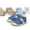 2017 new design baby girl sandals, leather baby sandals