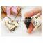 Bronze Tone Heart Shape Pocket Watch With Chain Necklace Watch