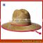 TZAT02/Custom Hot Style Australia Men's Brands Outdoor Straw Surf Hat Lifeguard Straw Hat for Wholesale