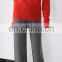 12gg knitted wide-leg style women 100% cashmere trousers