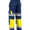 construction worker heavy-duty knee patch multi-pocket work safety reflective trousers