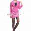 High Quality Slim Fit Single Button Flower Pattern Customized Long Sleeve 2 piece Latest Design 0ffice Women Office Skirt Suit