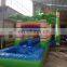 inflatable coconut tree slide with pool, inflatable play ground equipment