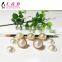 white plastic beads pearl button with rivet