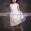 White Color Flower Bow Organza Flower Girl Dresses Patterns