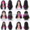 Brazilian hair preplucked Lace Front Wig Body wave human hair wig