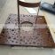 Special finish metal garden furniture steel tree grilles in corten