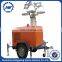 4.5-12M Height Hydraulic Mast Small Light Tower Soundproof Trailer Generator 5Kw Light Tower