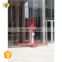 7LSJLII Shandong SevneLift 8m mobile double mast aluminum hydraulic aerial man lift ladder mobile aerial work lifter