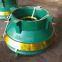 Manganese Mantle Bowl Liner Suit Telsmith SBS52 Cone Crusher Wear Parts