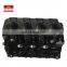 For isuzu marine diesel engine 4JG1 cylinder short block for excavator