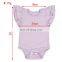 Girl Triple Pearl Sleeve Romper Baby Cotton Leotards Cotton Spandex Gymnastics Leotards