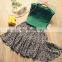 2020 Amoi Girls Fashion Suit Children's Pocket Sleeveless Vest + Floral Long Skirt Casual Cool Two-piece Set